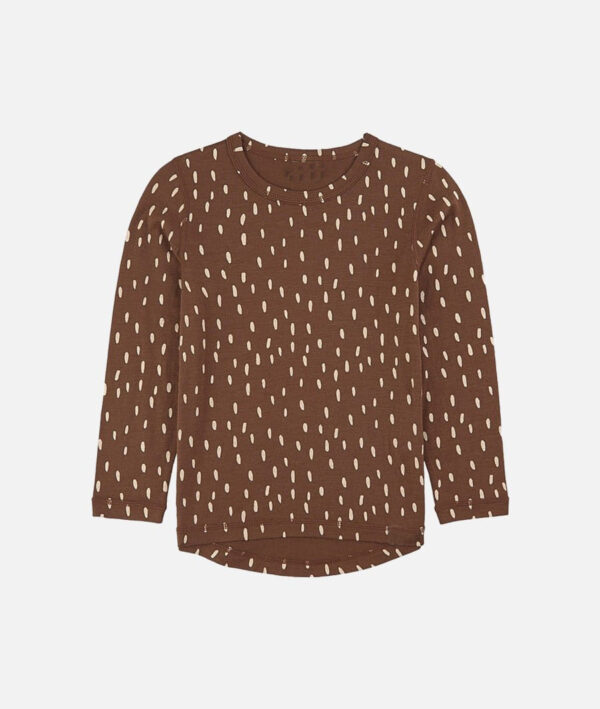 Dotted baselayer top brown